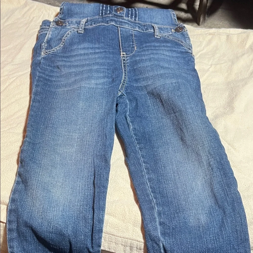OshKosh B'gosh Blue and White Kids Overalls